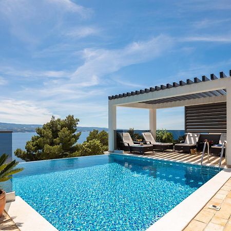 Luxury Seafront Villa With Heated Pool, Jacuzzi, Sea View, 150 M From Beach Stanici Esterno foto